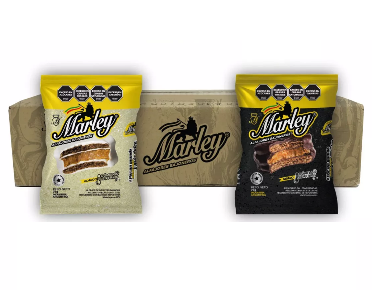 Alfajores Marley 75g - Caja (20 Unidades)